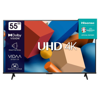 Hisense 55 Inch Smart TV with Netflix, Youtube, WiFi, Bluetooth and DTS Virtual X -(55A6N, 2025 Model)